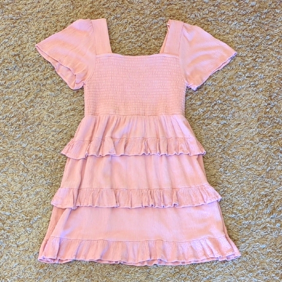 Chelsea & Violet | Dresses | Tween Girl Formal Pink Ruffle Dress | Poshmark